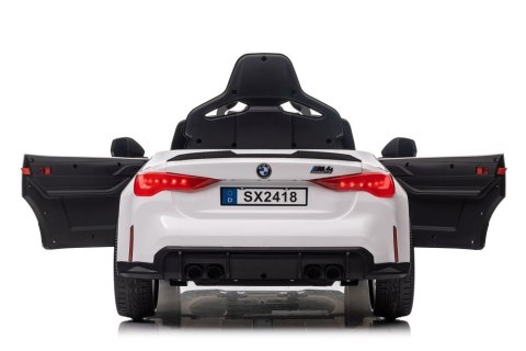 LEAN CARS Auto Na Akumulator BMW M4 Białe LEAN CARS Auto Na Akumulator BMW M4 Białe