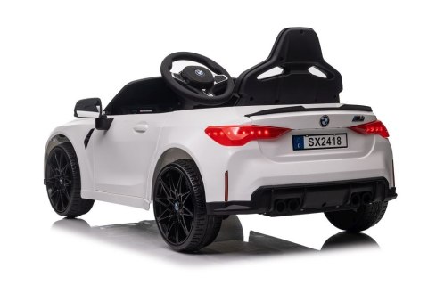LEAN CARS Auto Na Akumulator BMW M4 Białe LEAN CARS Auto Na Akumulator BMW M4 Białe