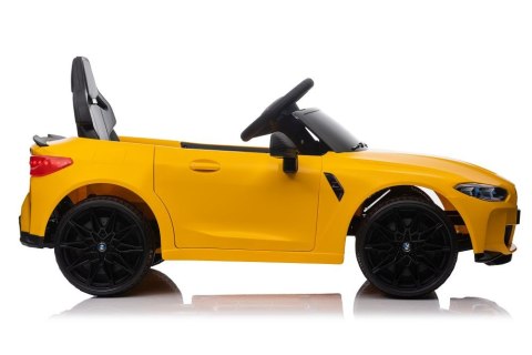 LEAN CARS Auto Na Akumulator Bmw M4 Zółte LEAN CARS Auto Na Akumulator Bmw M4 Zółte