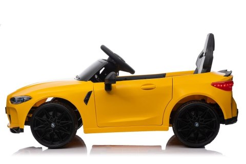 LEAN CARS Auto Na Akumulator Bmw M4 Zółte LEAN CARS Auto Na Akumulator Bmw M4 Zółte