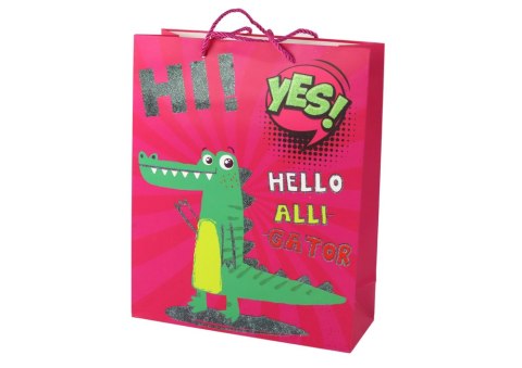 LEAN TOYS Papierowa Torba Prezentowa Różowa 32cm x 26cm x 10cm LEAN TOYS Papierowa Torba Prezentowa Różowa 32cm x 26cm x 10cm