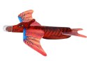 LEAN TOYS Piankowy Samolot Dinozaur W Kolorze Czerwonym