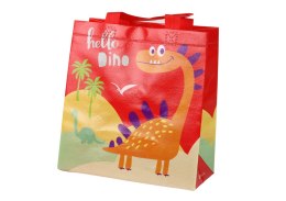 LEAN TOYS Torba Prezentowa Dinozaur Czerwona 23cm x 21,5cm x 11cm