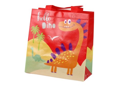 LEAN TOYS Torba Prezentowa Dinozaur Czerwona 23cm x 21,5cm x 11cm LEAN TOYS Torba Prezentowa Dinozaur Czerwona 23cm x 21,5cm x 11cm