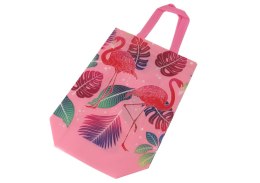 LEAN TOYS Torba Prezentowa Flamingi Różowa 30,5cm x 24,5cm x 10cm