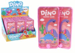 LEAN TOYS Wodna Gra Zręcznościowa Konsola Telefon Dinozaur Różowa