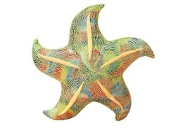 LEAN Toys Maskotka Pluszowa Rozgwiazda Zielona Poduszka 20 cm