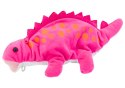 LEAN Toys Pluszowy Dinozaur Piórnik Schowek Zawieszka Różowy