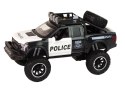 LEAN Toys Pojazd Terenowy Raptor Policja Czarny Otwierane Drzwi Dźwięk Światła
