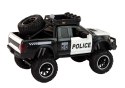 LEAN Toys Pojazd Terenowy Raptor Policja Czarny Otwierane Drzwi Dźwięk Światła