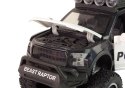 LEAN Toys Pojazd Terenowy Raptor Policja Czarny Otwierane Drzwi Dźwięk Światła