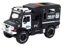 LEAN Toys Wóz Terenowy Policyjny Policja 1:14 Radiowóz Światła Dźwięki Czarny