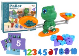 LEAN Toys Zabawka Edukacyjna Dinozaur Waga Działania Matematyczne