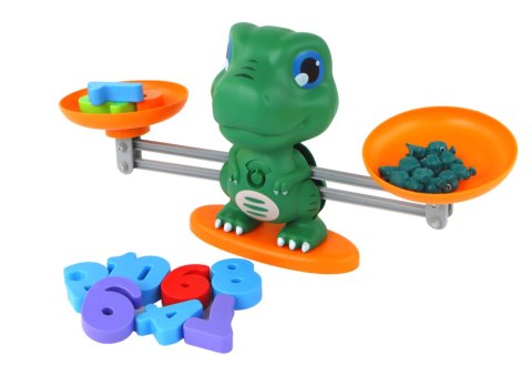 LEAN Toys Zabawka Edukacyjna Dinozaur Waga Działania Matematyczne LEAN Toys Zabawka Edukacyjna Dinozaur Waga Działania Matematyczne