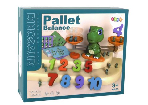 LEAN Toys Zabawka Edukacyjna Dinozaur Waga Działania Matematyczne LEAN Toys Zabawka Edukacyjna Dinozaur Waga Działania Matematyczne