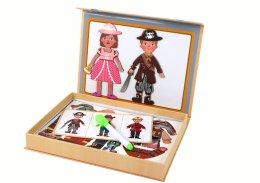 LEAN Toys Zestaw Puzzli Magnetycznych Motyw Postaci Kreskówkowych