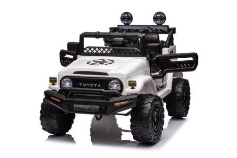 LEAN CARS Auto Na Akumulator Toyota FJ Biała 4x4 LEAN CARS Auto Na Akumulator Toyota FJ Biała 4x4