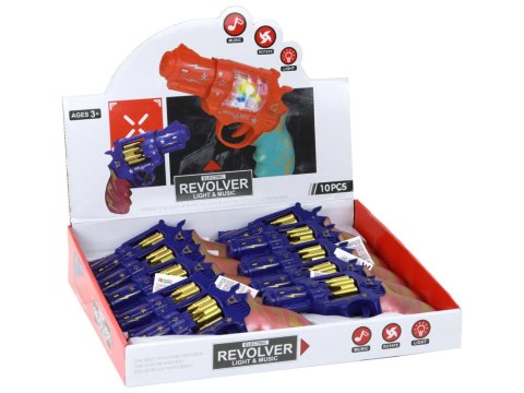 LEAN TOYS Pistolet Niebiesko - Różowy Revolver Broń Dźwięki Światła LEAN TOYS Pistolet Niebiesko - Różowy Revolver Broń Dźwięki Światła