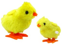 LEAN TOYS Skaczący Kurczak Zabawka Nakręcany Pluszowy Żółty