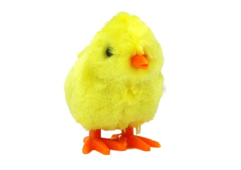 LEAN TOYS Skaczący Kurczak Zabawka Nakręcany Pluszowy Żółty LEAN TOYS Skaczący Kurczak Zabawka Nakręcany Pluszowy Żółty