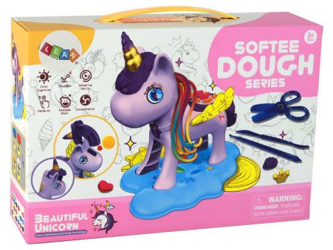 LEAN Toys Ciastolina Jednorożec DIY Masa Plastyczna Fryzjer LEAN Toys Ciastolina Jednorożec DIY Masa Plastyczna Fryzjer