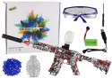 LEAN Toys Elektryczny Karabin Na Kulki Wodne Okulary Czerwone Grafiti