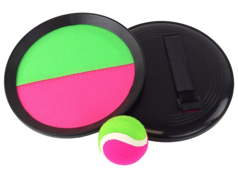 LEAN Toys Gra Zręcznościowa Paletki Tarcze Na Rzepy Catch Ball Piłka LEAN Toys Gra Zręcznościowa Paletki Tarcze Na Rzepy Catch Ball Piłka