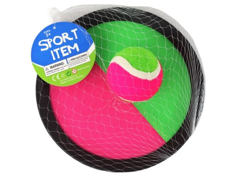 LEAN Toys Gra Zręcznościowa Paletki Tarcze Na Rzepy Catch Ball Piłka LEAN Toys Gra Zręcznościowa Paletki Tarcze Na Rzepy Catch Ball Piłka