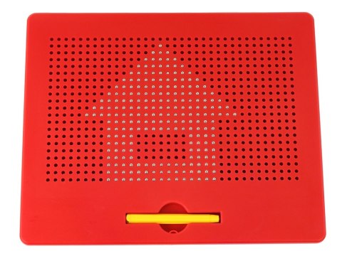 LEAN Toys Magnetyczna Tablica Pad Edukacyjny Kulki Szablony Czerwona 714 ele. LEAN Toys Magnetyczna Tablica Pad Edukacyjny Kulki Szablony Czerwona 714 ele.