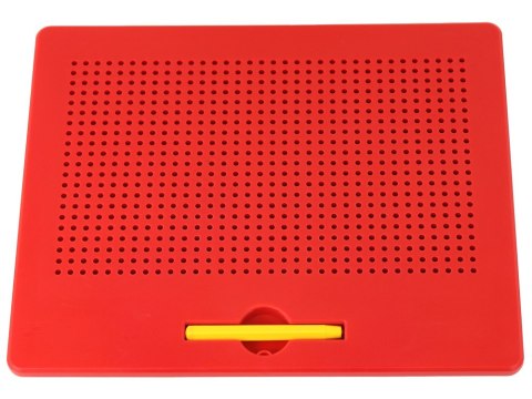 LEAN Toys Magnetyczna Tablica Pad Edukacyjny Kulki Szablony Czerwona 714 ele. LEAN Toys Magnetyczna Tablica Pad Edukacyjny Kulki Szablony Czerwona 714 ele.