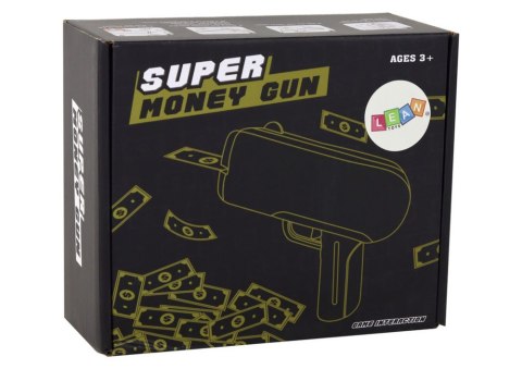 LEAN Toys Pistolet Na Pieniądze Strzelający Czerwony Wyrzutnia Money Gun Banknoty LEAN Toys Pistolet Na Pieniądze Strzelający Czerwony Wyrzutnia Money Gun Banknoty