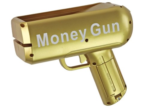 LEAN Toys Pistolet Na Pieniądze Strzelający Złoty Wyrzutnia Money Gun Banknoty LEAN Toys Pistolet Na Pieniądze Strzelający Złoty Wyrzutnia Money Gun Banknoty