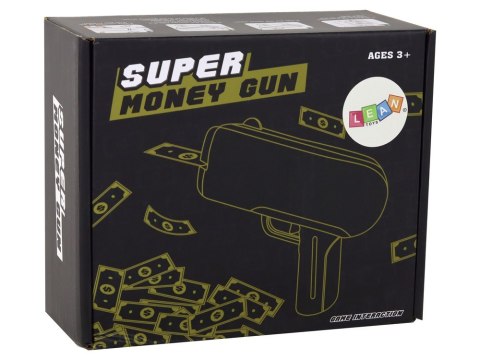 LEAN Toys Pistolet Na Pieniądze Strzelający Złoty Wyrzutnia Money Gun Banknoty LEAN Toys Pistolet Na Pieniądze Strzelający Złoty Wyrzutnia Money Gun Banknoty