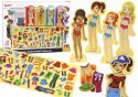 LEAN Toys Puzzle Magnetyczne Lalki Ubrania Stylizacja 65 Elementów Ubioru