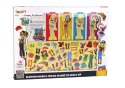 LEAN Toys Puzzle Magnetyczne Lalki Ubrania Stylizacja 65 Elementów Ubioru