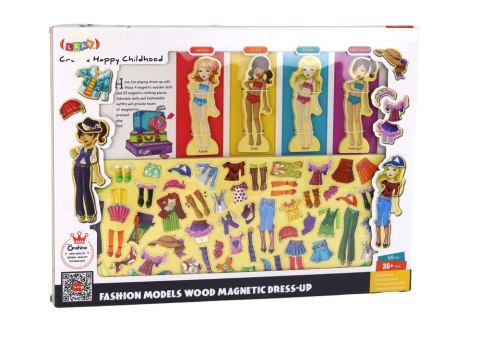 LEAN Toys Puzzle Magnetyczne Lalki Ubrania Stylizacja 65 Elementów Ubioru LEAN Toys Puzzle Magnetyczne Lalki Ubrania Stylizacja 65 Elementów Ubioru