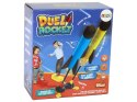 LEAN Toys Wyrzutnia Rakiet Piankowych Pompka Żółta Czerwona 6 Sztuk