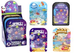 LEAN TOYS Gra Kieszonkowa Pinball Flipper Kosmos Dinozaury Ocean