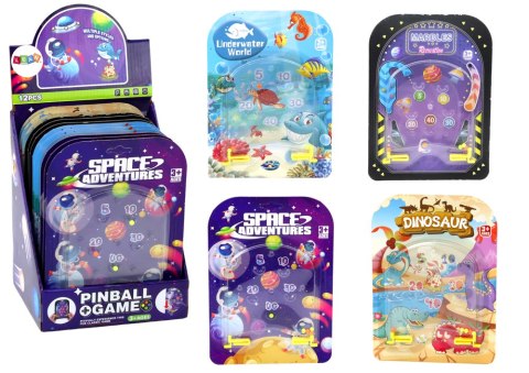 LEAN TOYS Gra Kieszonkowa Pinball Flipper Kosmos Dinozaury Ocean LEAN TOYS Gra Kieszonkowa Pinball Flipper Kosmos Dinozaury Ocean