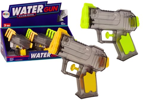 LEAN TOYS Mały Pistolet Na Wodę Przeźroczysty Żółty Pomarańczowy LEAN TOYS Mały Pistolet Na Wodę Przeźroczysty Żółty Pomarańczowy