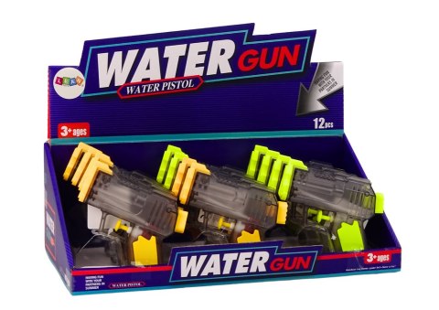LEAN TOYS Mały Pistolet Na Wodę Przeźroczysty Żółty Pomarańczowy LEAN TOYS Mały Pistolet Na Wodę Przeźroczysty Żółty Pomarańczowy