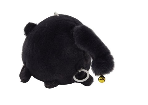 LEAN TOYS Pluszowy Kotek Naciągany Skaczący Maskotka Czarny LEAN TOYS Pluszowy Kotek Naciągany Skaczący Maskotka Czarny