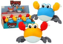 LEAN TOYS Zabawka Do Kąpieli Nakręcany Krab Chodzi Pływa Niebieski Żółty