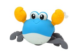 LEAN TOYS Zabawka Do Kąpieli Nakręcany Krab Chodzi Pływa Niebieski Żółty