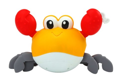 LEAN TOYS Zabawka Do Kąpieli Nakręcany Krab Chodzi Pływa Niebieski Żółty LEAN TOYS Zabawka Do Kąpieli Nakręcany Krab Chodzi Pływa Niebieski Żółty