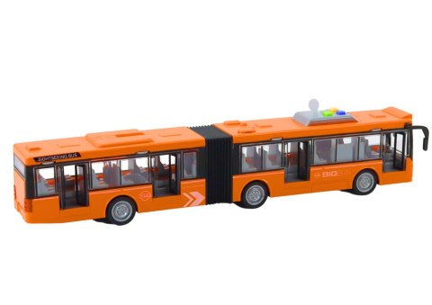 LEAN Toys Autobus Przegubowy Miejski 1:16 Napęd Światła Dźwięki Napęd Pomarańczowy LEAN Toys Autobus Przegubowy Miejski 1:16 Napęd Światła Dźwięki Napęd Pomarańczowy