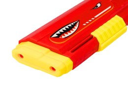 LEAN Toys Duży Pistolet Na Wodę Rekin Pompka Czerwony 57cm