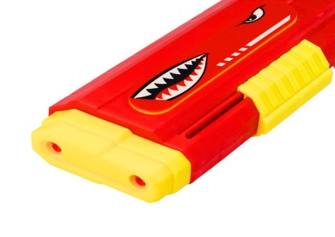 LEAN Toys Duży Pistolet Na Wodę Rekin Pompka Czerwony 57cm LEAN Toys Duży Pistolet Na Wodę Rekin Pompka Czerwony 57cm