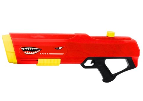 LEAN Toys Duży Pistolet Na Wodę Rekin Pompka Czerwony 57cm LEAN Toys Duży Pistolet Na Wodę Rekin Pompka Czerwony 57cm