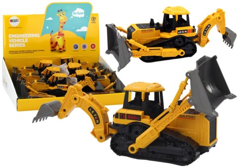 LEAN Toys Koparka Gąsienicowa Pojazd Budowlany 2 Łyżki Żółta LEAN Toys Koparka Gąsienicowa Pojazd Budowlany 2 Łyżki Żółta